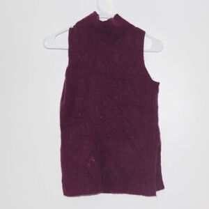 Design Lab Lord & Taylor 100% Cashmere Vest Sweater Women Size large